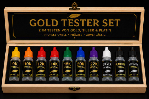 Professionelles gold prüfset - professionelles,