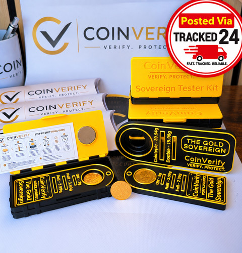 Gold sovereign tester - gold,